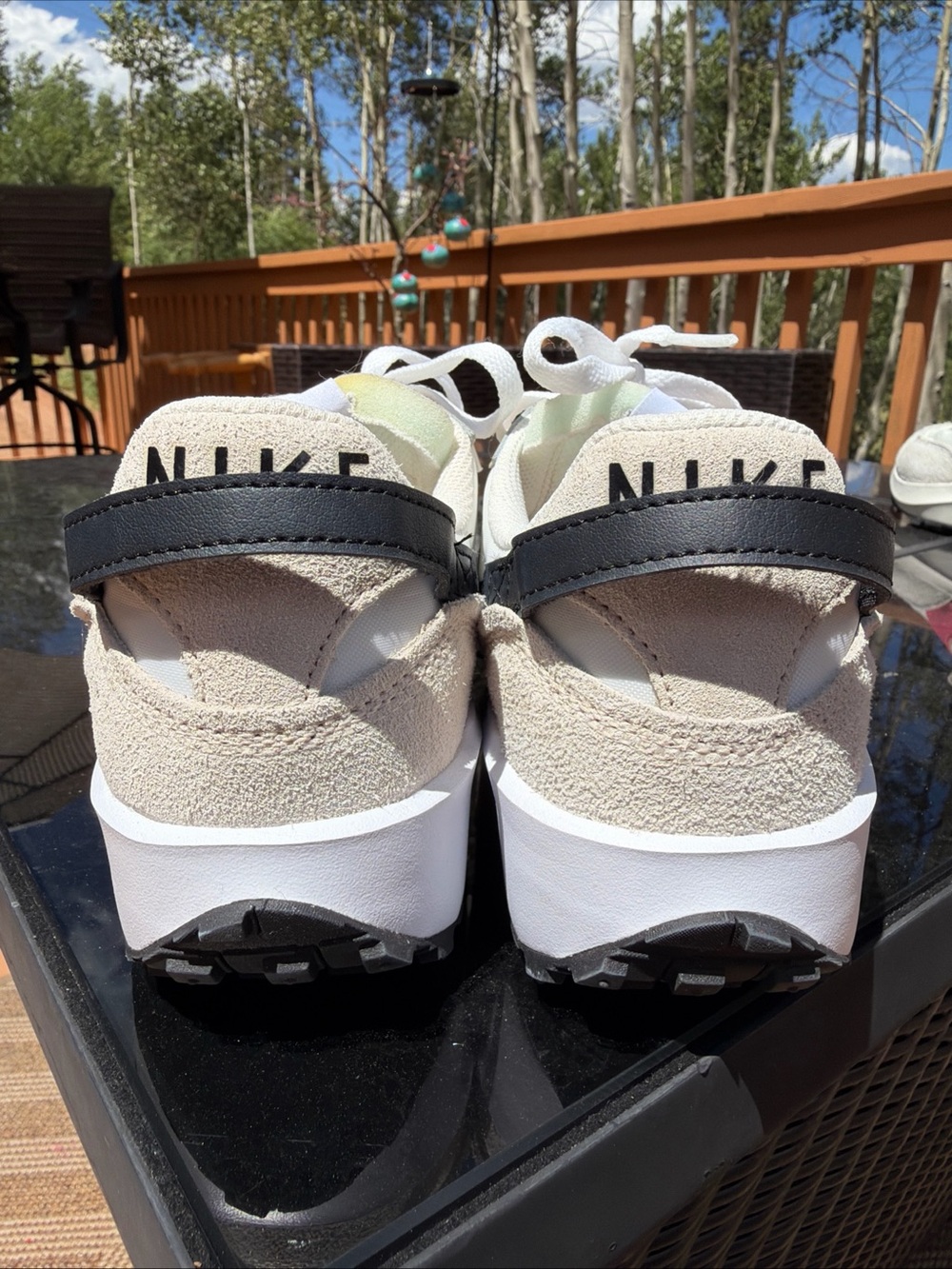 Women's Nike Debut Waffle Debut Summit White/ Black Size 8 - Picture 3 of 5